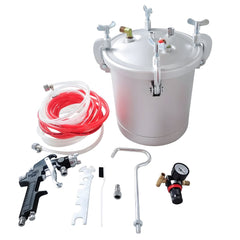 Pressure Tank Pot With Spray Gun Gauge Hose House DIY Painting Air Tools 10Litre