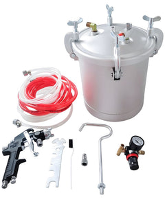 Pressure Tank Pot With Spray Gun Gauge Hose House DIY Painting Air Tools 10Litre