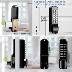 Mechanical Push Button Digital Lock with Holdback & Vertical Latch