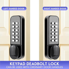 Mechanical Push Button Digital Lock with Holdback & Vertical Latch