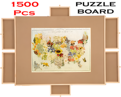 1500 Piece Jigsaw Puzzle Board with 6 Drawers