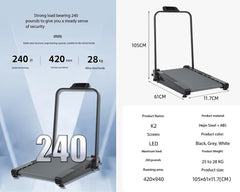 Under Desk Walking Treadmill Foldable