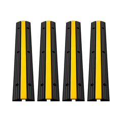 1 Channel Cable Protector Solid Ramp 4 Pack
