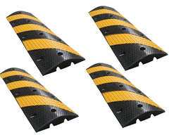 1 Channel Floor Cable Protector Solid Ramp 4Pack