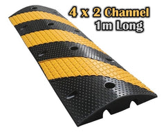 1 Channel Floor Cable Protector Solid Ramp 4Pack