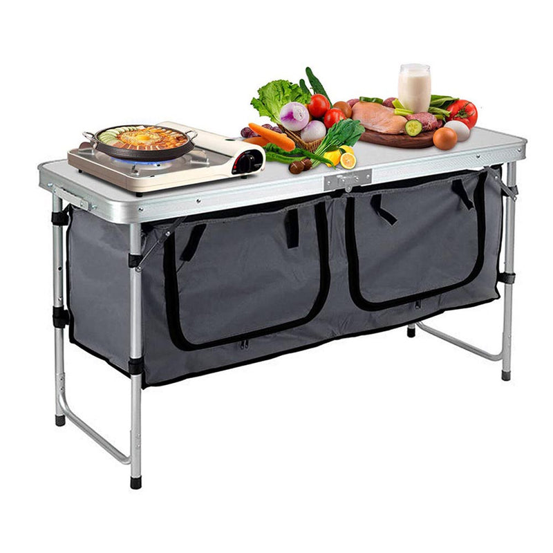 Folding Camping Table with storage