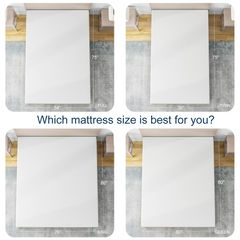 Memory foam King size mattress double