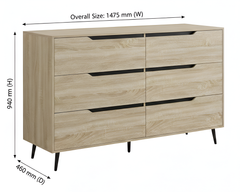 Tallboy with Drawers Chest of Drawers