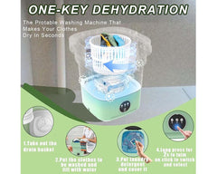 8L Foldable Washing Machine Mini Cloths Laundry Machine