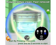 8L Foldable Washing Machine Mini Cloths Laundry Machine