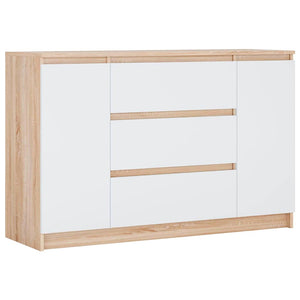 Handle-Free Chest of Drawers 140cm – Modern Storage Cabinet with Cupboards & Drawers