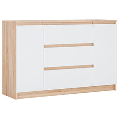 Handle-Free Chest of Drawers 140cm – Modern Storage Cabinet with Cupboards & Drawers - Tallboy Chest of Drawers