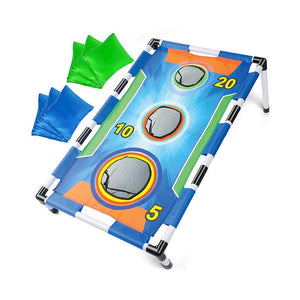 Portable cornhole game set