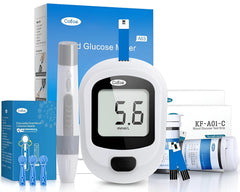 Glucose Monitor Kit with Test Strips and Lancets
