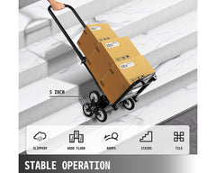 Stair Climbing Trolley 8 Wheels Folding Hand Cart Steps