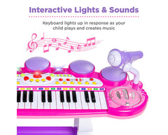 Kids Electronic Piano Pink