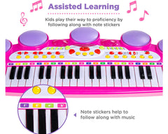 Kids Electronic Piano Pink