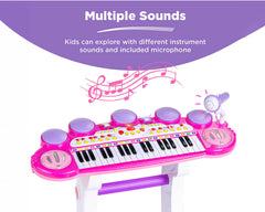 Kids Electronic Piano Pink