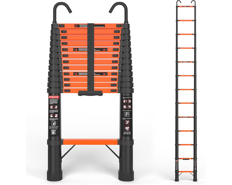 Telescopic Ladder 3.8m Aluminium Telescoping