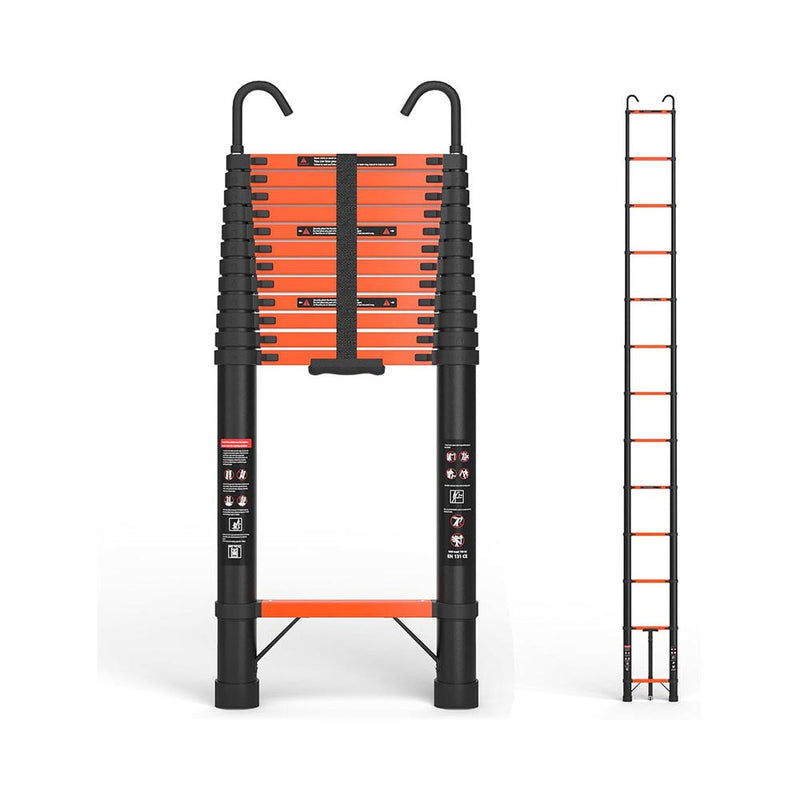 165FT telescoping ladder with hooks