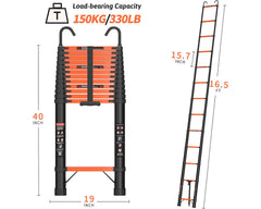 5.0M Telescoping Ladder with Hooks