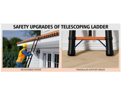 5.0M Telescoping Ladder with Hooks