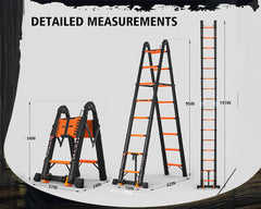 5m Multipurpose Telescopic Foldable Ladder