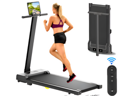 2.5HP Foldable Walking Treadmill Exercise Flat Treadmill