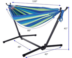 Hammock Chair Blue with Stand