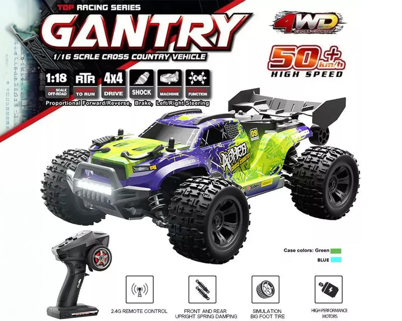 RC Car 4WD Monster Truck Off-Road Vehicle Remote Control Crawler