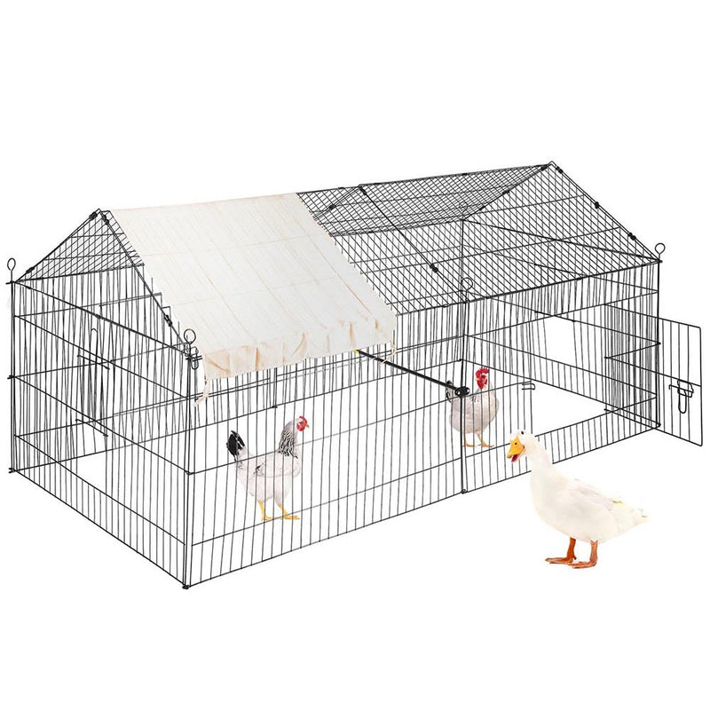 Outdoor metal chicken coop