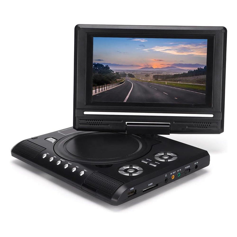 Portable DVD player open