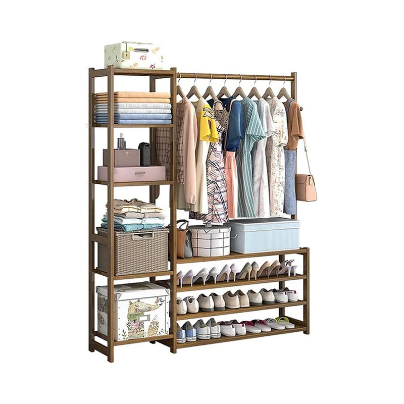 Bamboo Wardrobe Clothes Rack