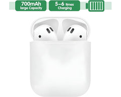 Replacement Wireless Charging Case for AirPods 1 & 2 – 700mAh Qi