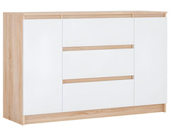 Handle-Free Chest of Drawers 140cm – Modern Storage Cabinet with Cupboards & Drawers