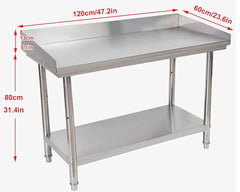 Steel Bench Stainless Steel Kitchen Work Table
