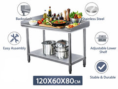 Steel Bench Stainless Steel Kitchen Work Table