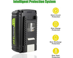 Ryobi 40V Battery 5Ah Battery Replacement Compatible