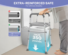 Toilet Safety Seat with Handle