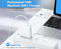 118W USB C Replacement MacBook Charger