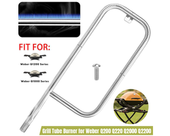 Grill Burner Tube Kit for Weber Q2200 Q2000 Stainless Steel Gas Grill Replacement Part