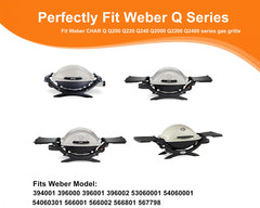 Grill Burner Tube Kit for Weber Q2200 Q2000 Stainless Steel Gas Grill Replacement Part