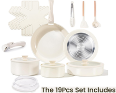 19 Piece Nonstick Induction Cookware Set