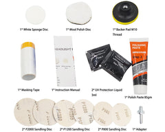 Car Headlight Restoration Kit