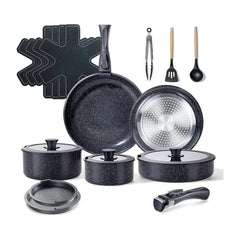 19 Piece Nonstick Induction Cookware Set