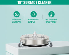 18" Pressure Washer Surface Cleaner