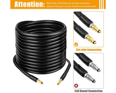 15M Water Blaster High Pressure Washer Extension Hose Pipe for Karcher