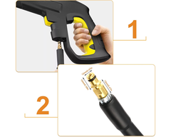 15M Water Blaster High Pressure Washer Extension Hose Pipe for Karcher