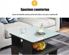 Coffee Table Side Table with Wheels
