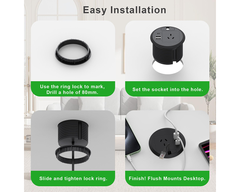 Desk Power Grommet